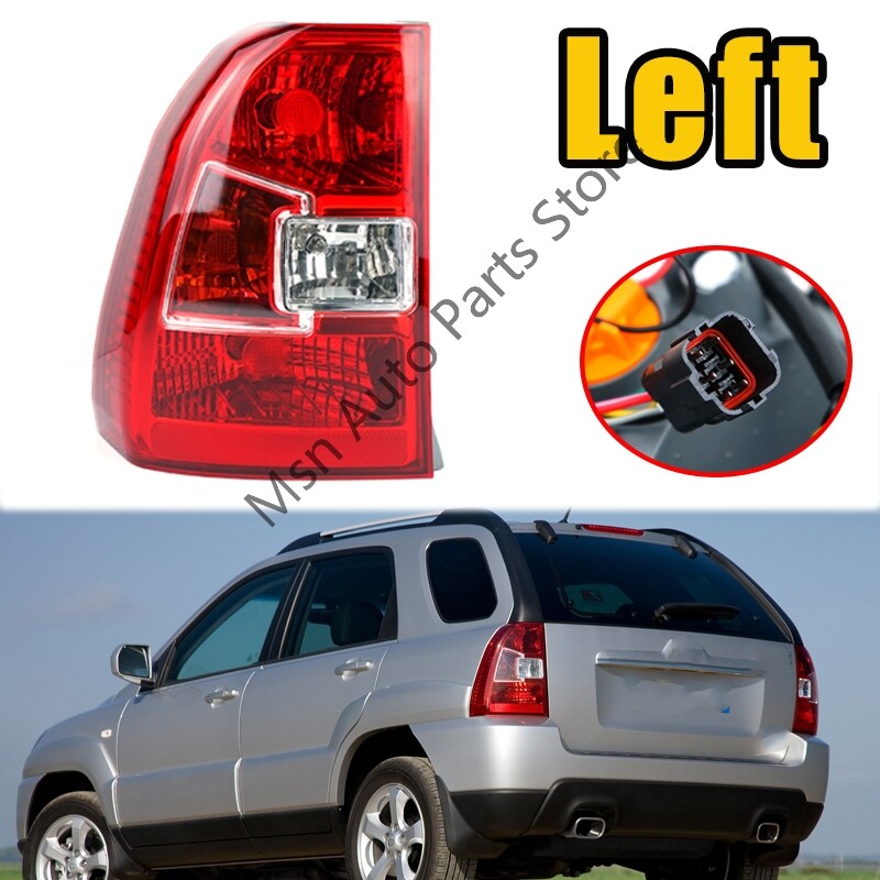 for Kia Sportage 2005-2010 Left Rear Bumper Tail Light Brake Light With Bulbs