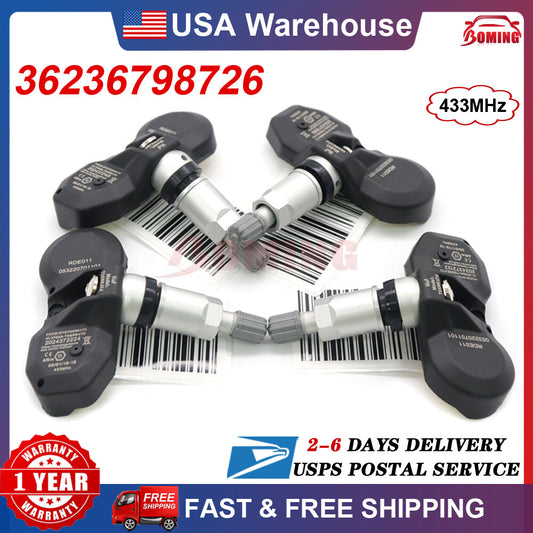 NEW 4x 36236781847 Tire Pressure TPMS Sensor for Rolls-Royce for BMW for Mini Cooper