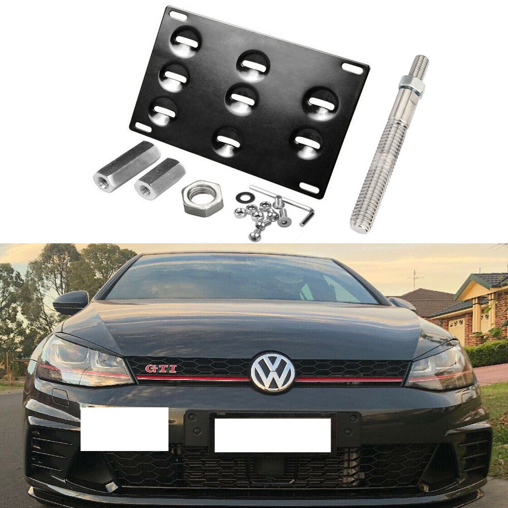 Tow Hook License Plate Mounting Bracket Holder for V-W for Golf GTi MK7 , for Audi A1 for A4