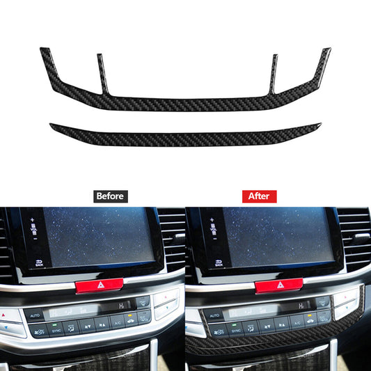 Carbon Fiber AC Panel Decorative Trim Cover Type A for Honda Accord 2013-2017