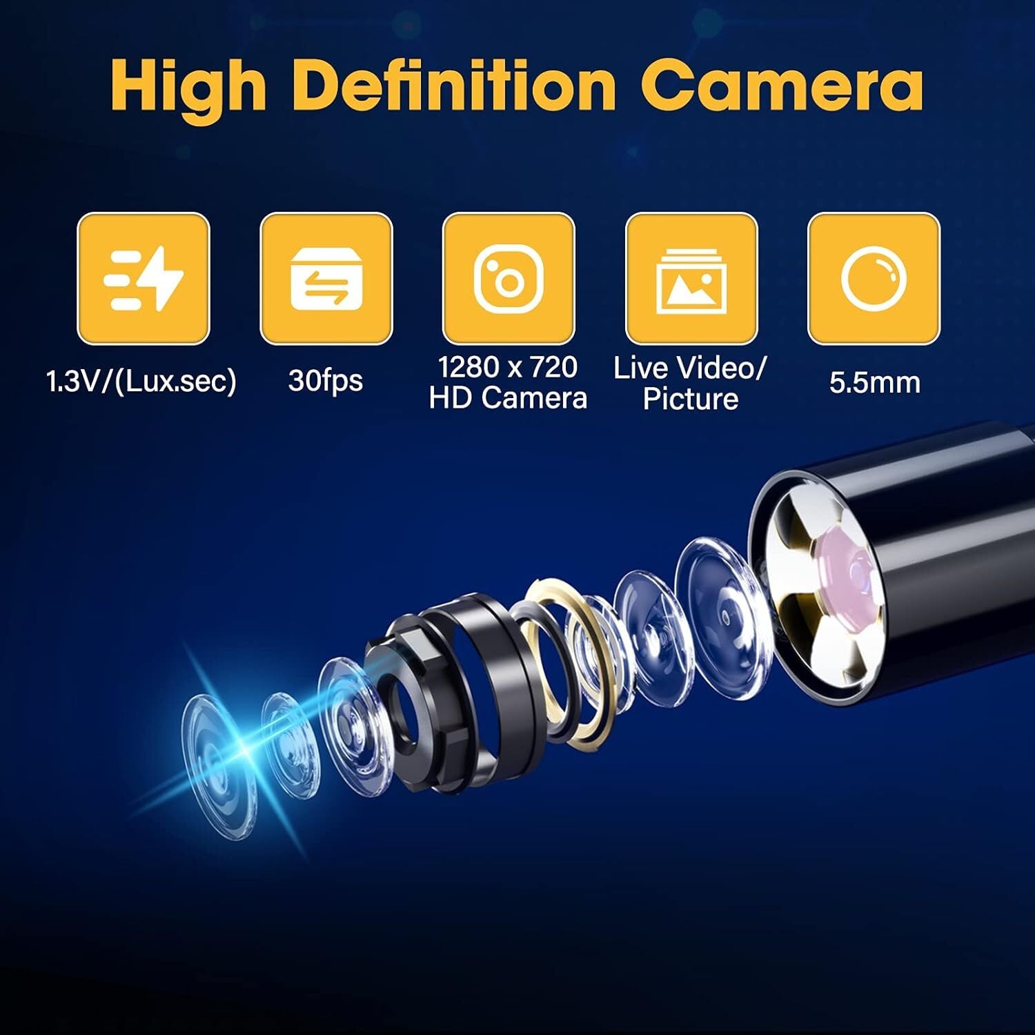 Launch VSP-100 Inspection Camera Videoscope Borescope For Viewing/Captur Images