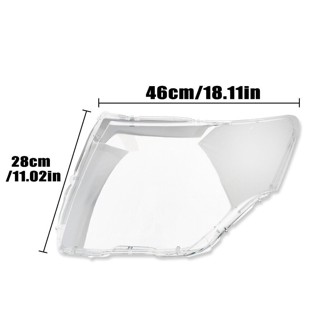 2X Headlight Headamp Len Cover for Mitsubishi Pajero V87 V93 V97 V98 2006-2020
