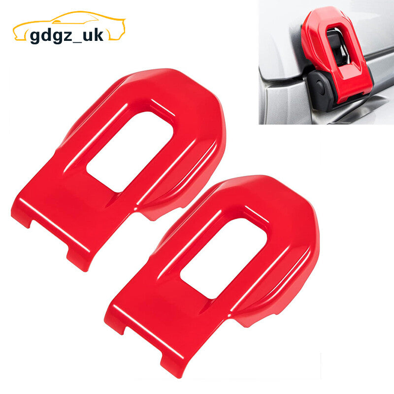 Red Hood Latch Lock Catch Brackets Cover for Jeep for Wrangler JL JLU Gladiator JT