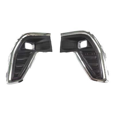 A Pair Lamp Bezel Front Fog Light Trim Cover For 2020-2022 for GMC Acadia 84740045