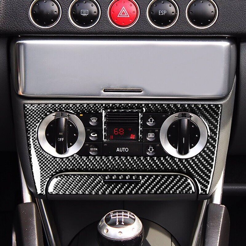 carbon fiber car air conditioning panel cover decoration for Audi TT 8N 2001 - 2006