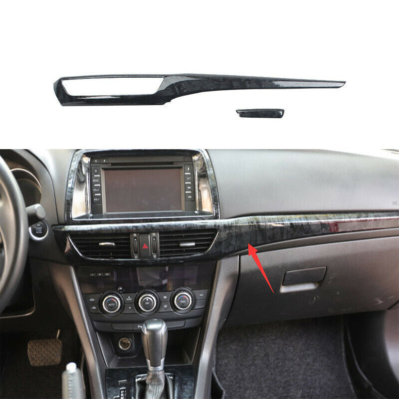 for Mazda 6 Atenza 2014-2016 Wood Grain Inner Dashboard LR Air Outlet Vent Trim
