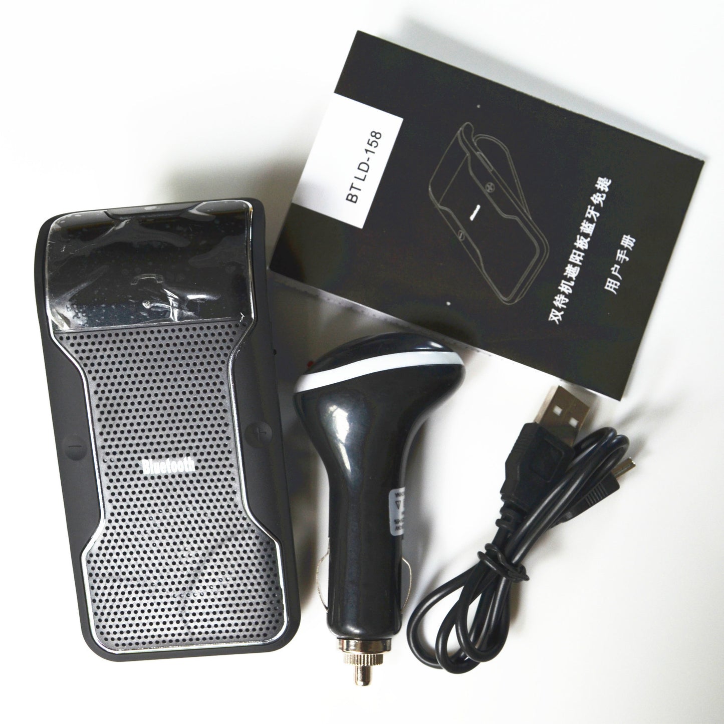 Car Sun Clip Multipoint Wireless Bluetooth Hands Speakerphone