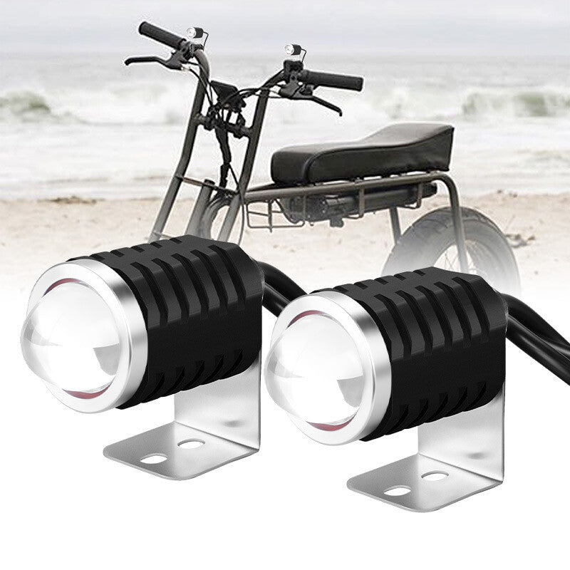 2X for Mini Motorcycle LED Work Light Yellow+White Fog Spot Light Driving Lamp ATV