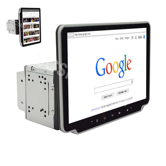 Double 2DIN 10.1in Car Stereo Radio For Apple Carplay Android Auto Touch Screen