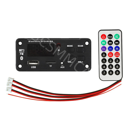 Car FM Radio Module Bluetooth Speaker MP3 Decoder Board USB TF FM Remote Control