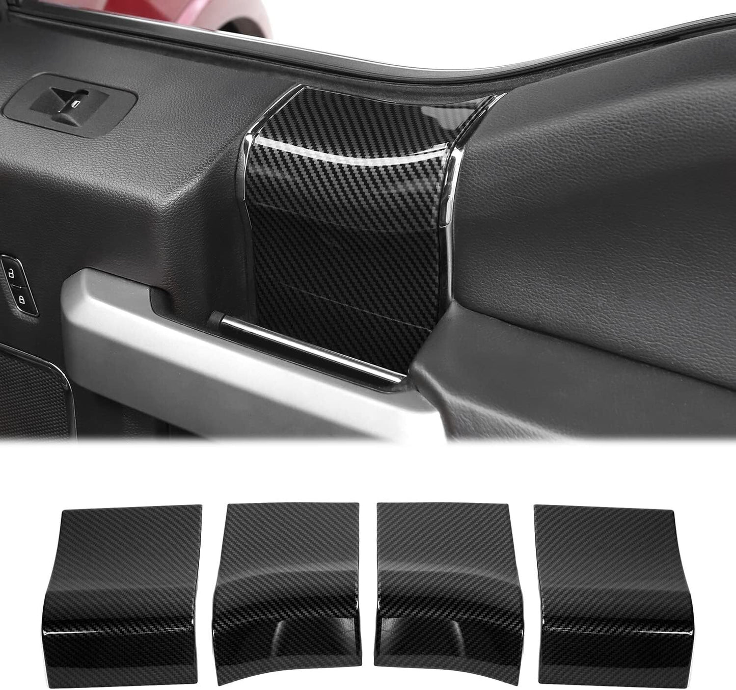 Door Handle Panel Trim Cover ABS Interior Accessories for 2015-2020 for Ford F150