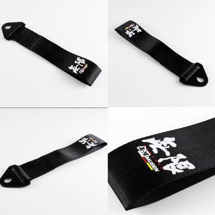 Car tow cover, rear boot, bumper, tow hook, black Mugen, for Acura .