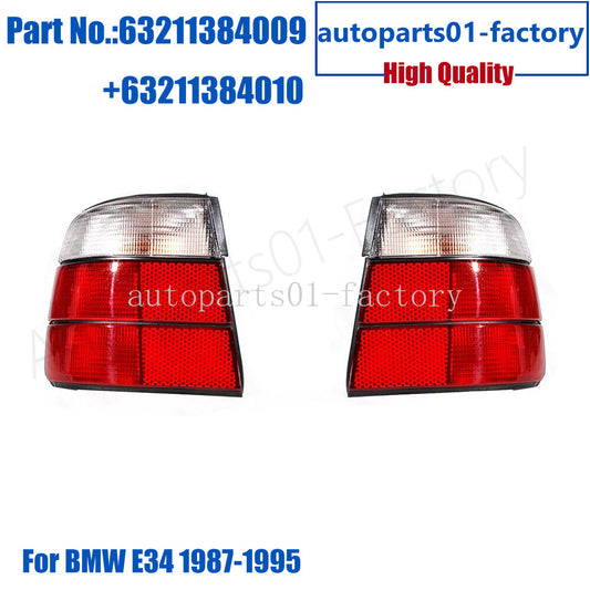 1 Pair Halogen Rear Tail Light White LeftRight for BMW E34 1987-1995