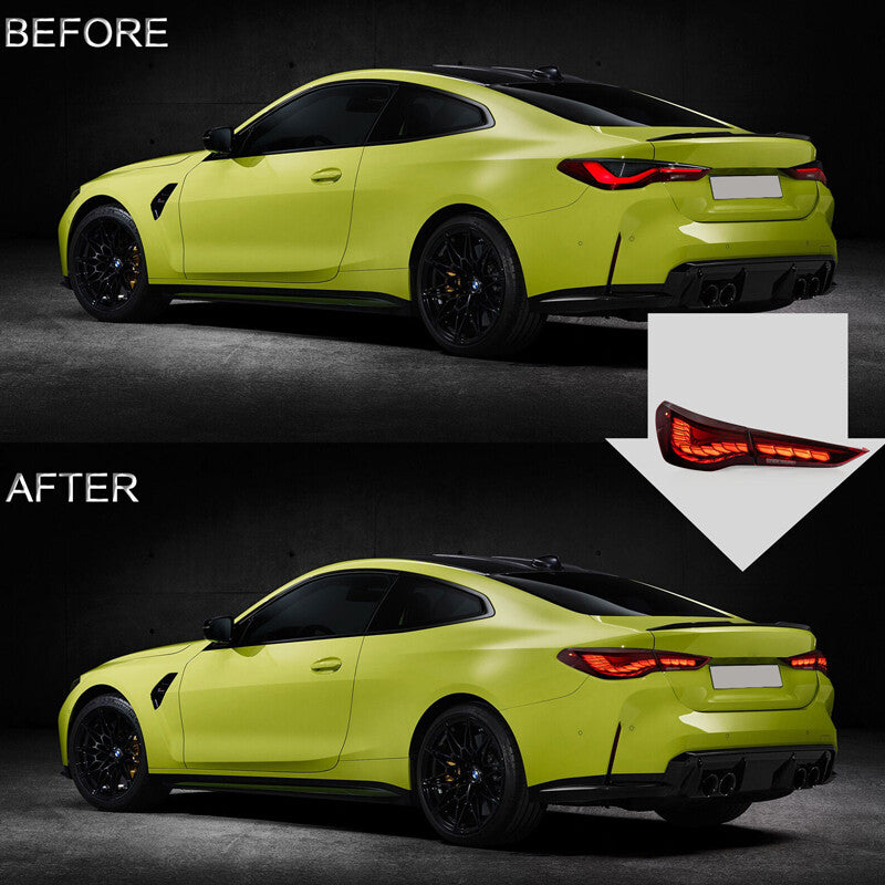 For 2020-24 for BMW 4 Series G22 G23 G26 W/Animiation VLAND Red OLED Tail Lights