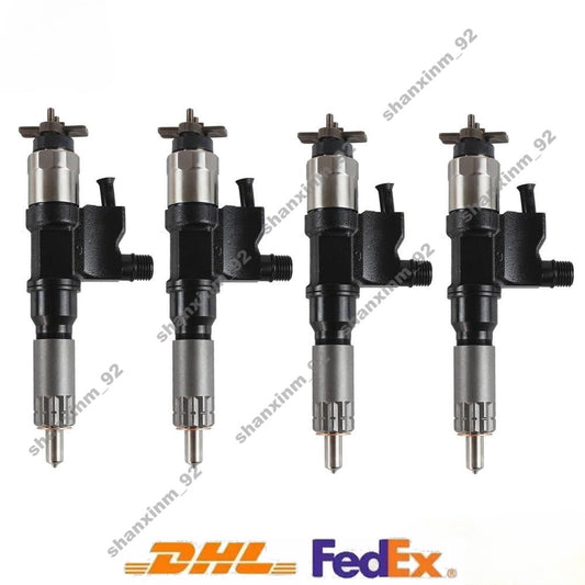 4x Fuel Injectors For 01-07 for Isuzu NPR NPR-HD 4HK1 095000-5471 8-98151837-0