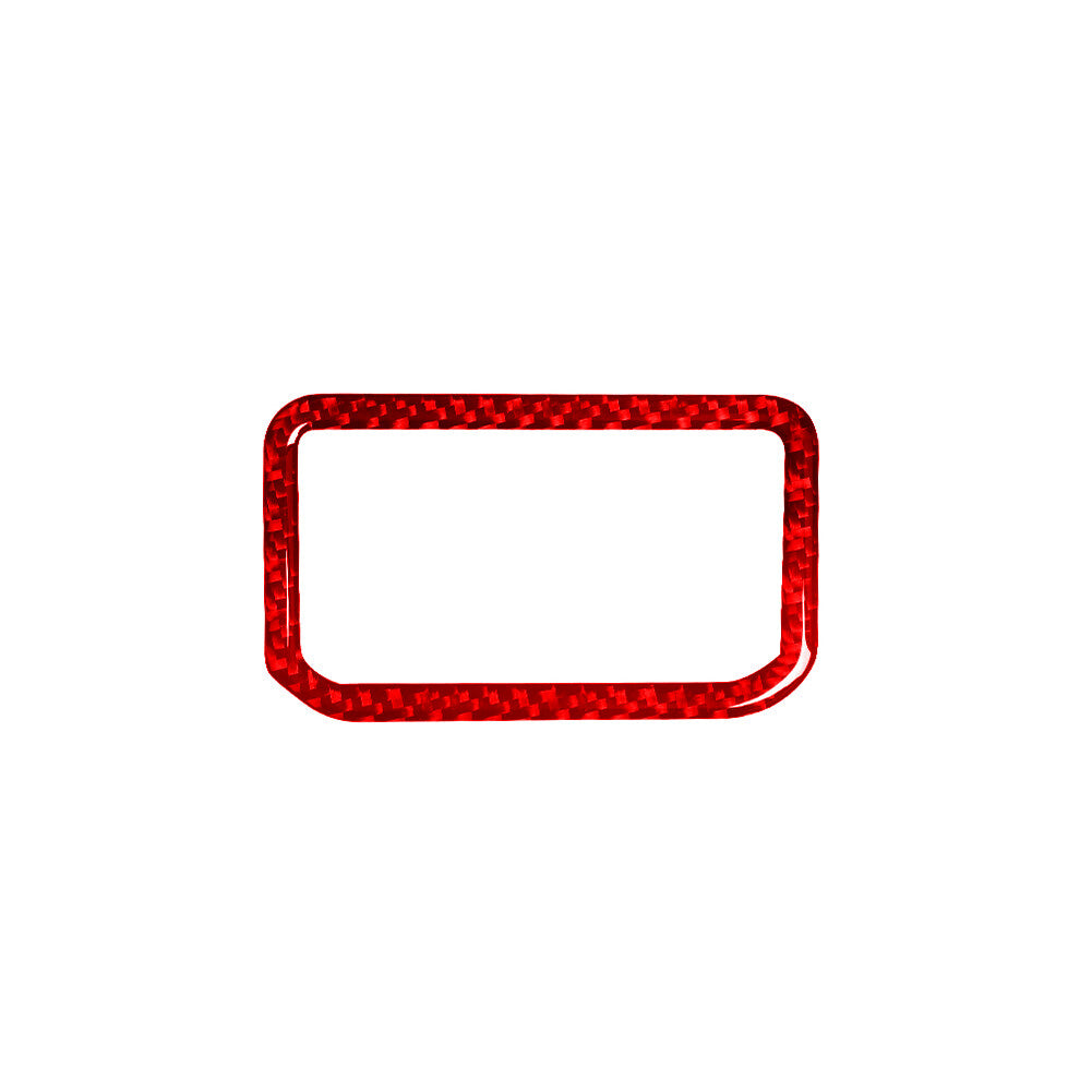 Red Carbon Fiber Rear Armrest Switch Trim For Land for Range Rover Sport 2014-2017