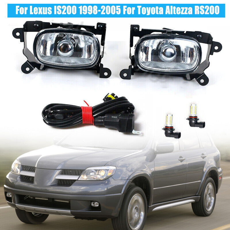 LeftRight LED Fog light Driving Lamp W/wires for Mitsubishi Outlander 2004-2006