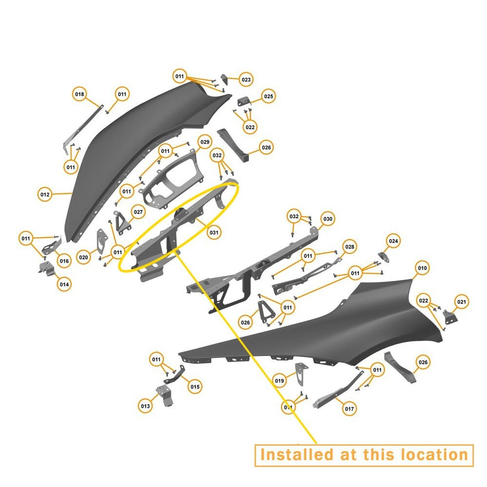 for McLaren 720S Front Outrigger (Right) Equipment Manufacturer: 14AB683CP