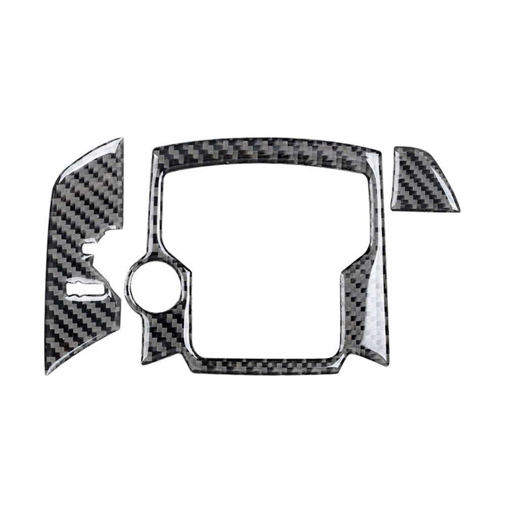 Carbon Fiber Interior Media Audio Console Cover Trim for Mazda CX-9 2016-2022