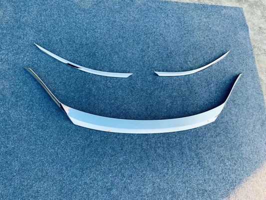 Front Hood Cover Chrome Bonnet Lid Grill Trim For 2020-2023 for Toyota Harrier Venza