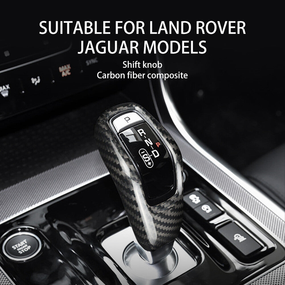Carbon Fiber Gear Shift Knob Cover Trim Fit for Jaguar for F-Type 2013 to 2021