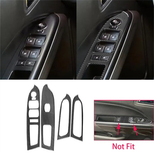 Carbon Fiber Window Lift Switch Cover for Chevrolet Colorado / for GMC for Canyon 2015-22