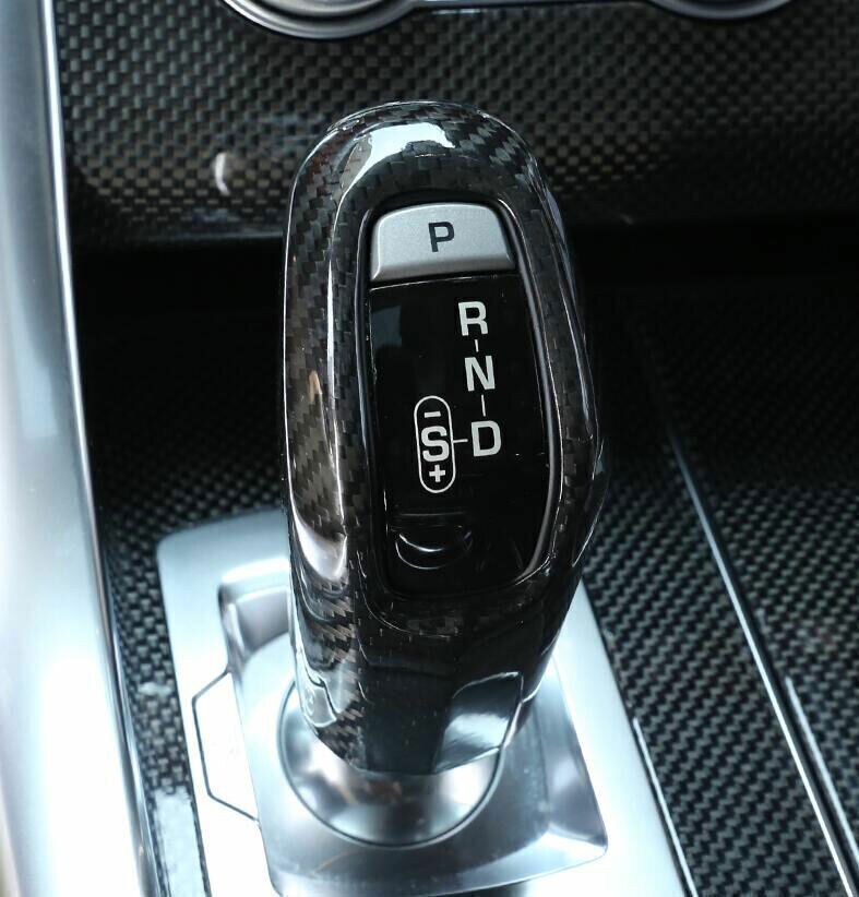 for Range Rover Sport 2018-22 Carbon Fiber Gear Shift Knob Shifter Lever Trim 1X