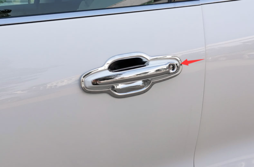 Car Outside Door Bowl Cup Cover Trim Chrome Steel for Ford Escape Kuga 2020-2022