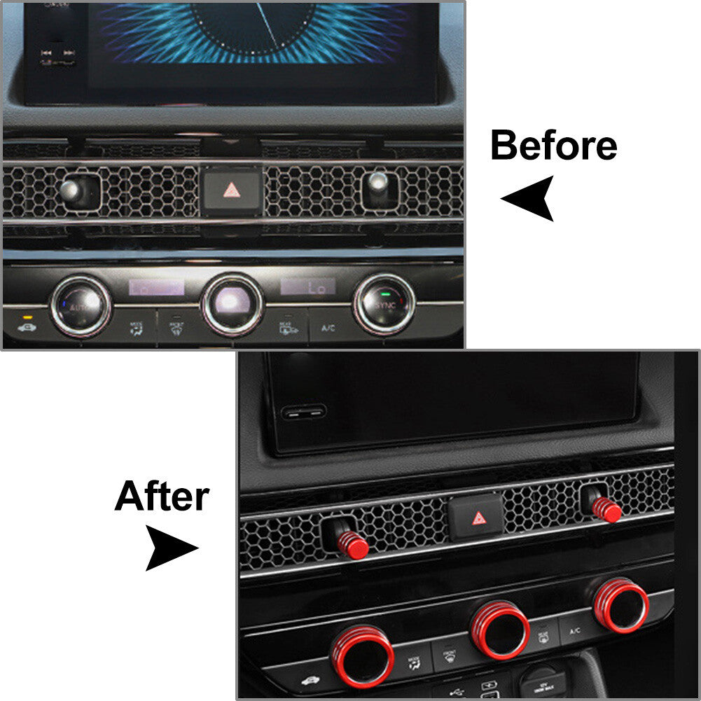 Central Control Switch Knob Ring Cover Trim for Honda for Civic 11th 2022+ FIT CRV