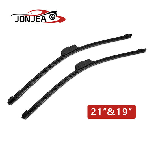 19 and 21 1 Pair Windshield Wiper Blades J-hook Bracketless Frameless