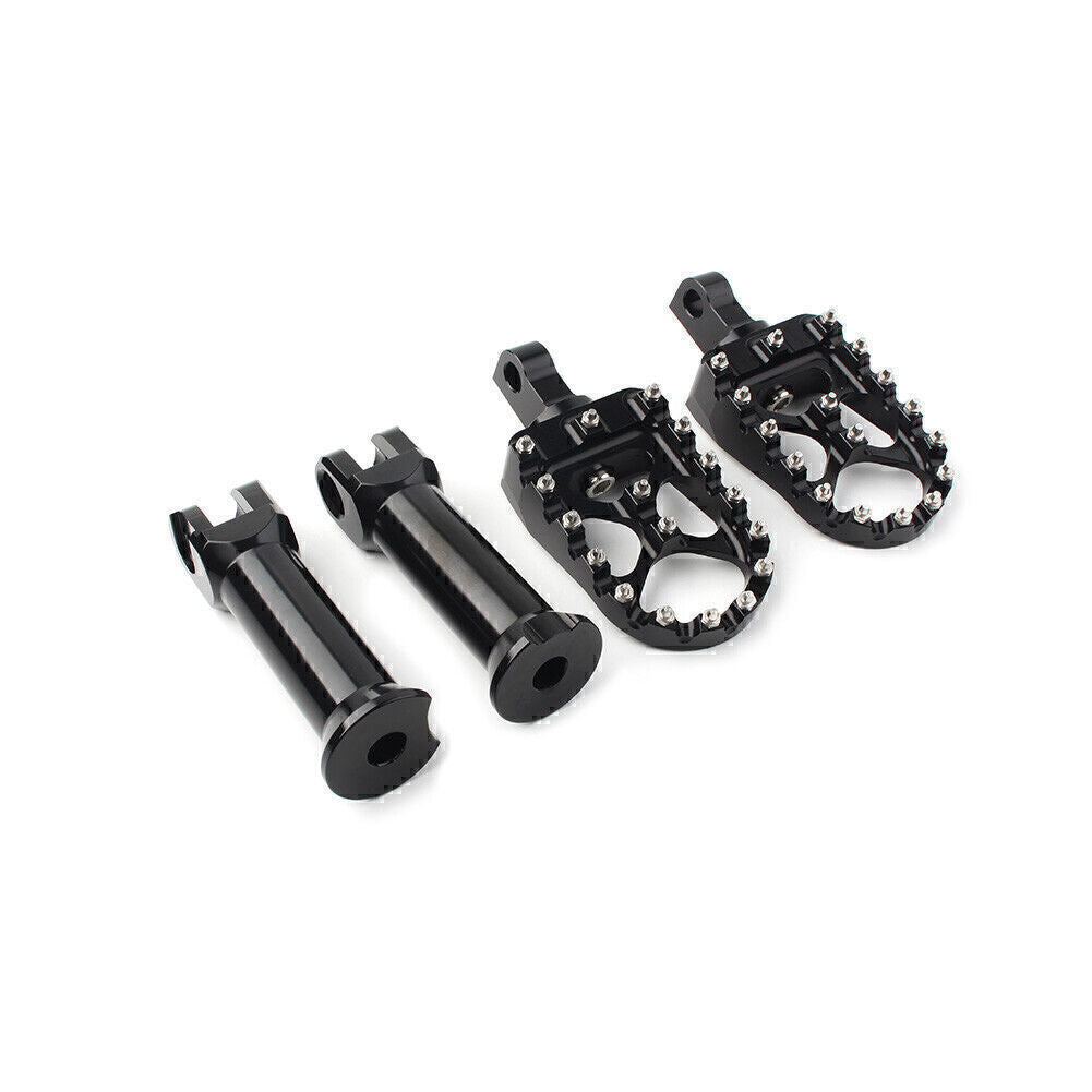 Black Rear Passenger Foot Pegs W/Bracket Fit for Harley Softail Street Bob 2018-2020