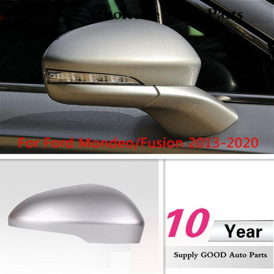 Silver right rearview door side mirror cover for Ford Mondeo/Fusion 2013 - 2020