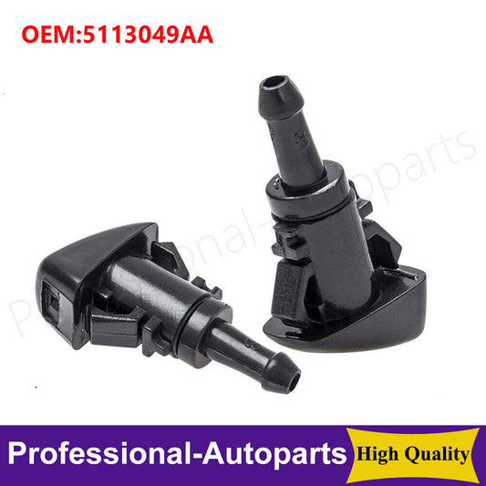 One set of L+R windshield washer fluid washing machine spray nozzles is suitable for 2013-2017 for Jeep Wranglers.