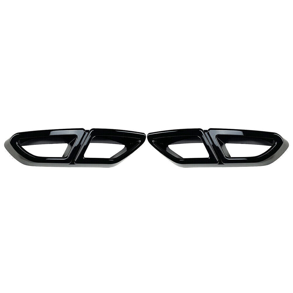 for VW for Passat Variant B8 2016-19 Black Rear Exhaust Muffler Tail Pipe Cover Trim