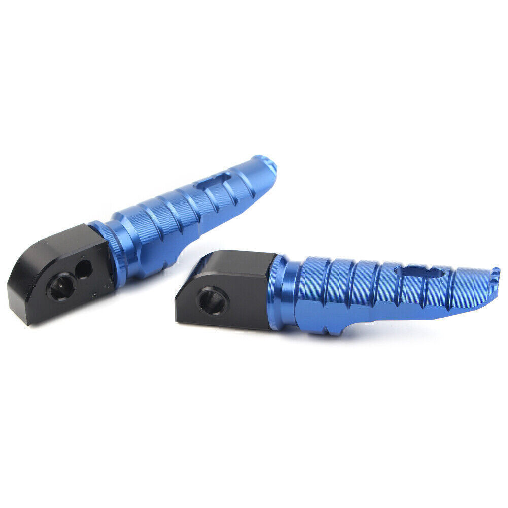 For Street Scrambler 900 T100 T120 Blue 1 Pair Rear Footrests Foot Peg