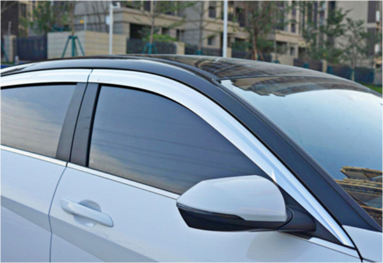 6x for Hyundai for Elantra 2021-23 ABS Chrome Window Visor Vent Shade Sun Rain Guard