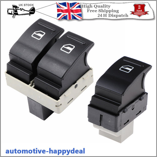 Electric Window Switch Front Left Right Kit Replace for VW Transporter T5 T6