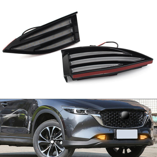 2x Daytime Running Light DRL Fog Lamp Turn Signal Lamp for Mazda CX-5 2022-2023