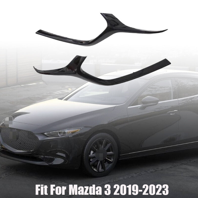 Driver  Passenger Side Fit for Mazda 3 2019-2023 Set of 2 Pair Grille Trims Grill