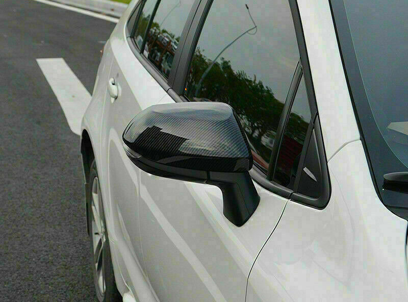 for Toyota for Corolla 2019-2022 Carbon Fiber Look Side Rearview Mirror Cover Trim