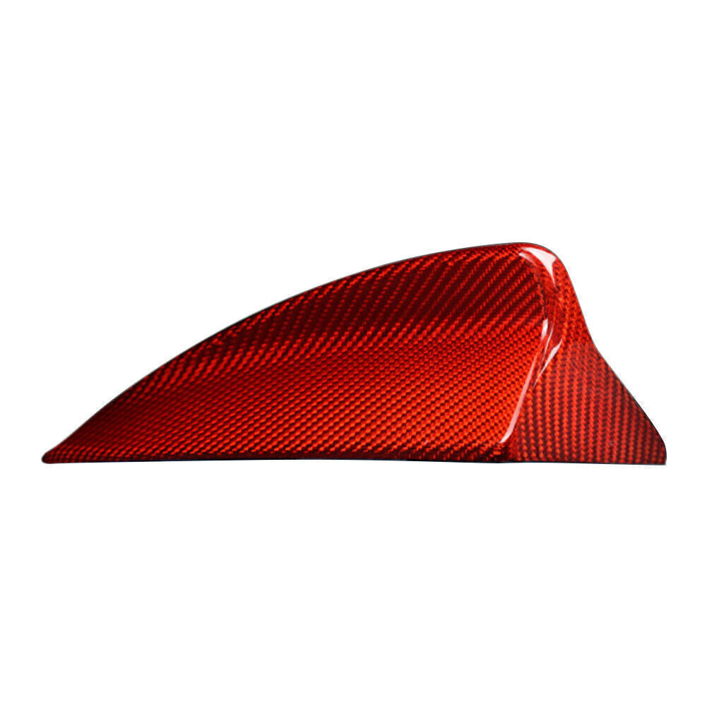 Carbon Fiber Shark Fin Antenna Cover Sticker Red Fit for BMW 5 7Series F07 GT F11 X3