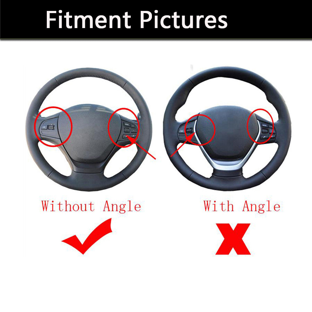 Carbon Middle Badge Trim Steering Wheel Cover for BMW 1 3 Series F20 F30 F34 3GT