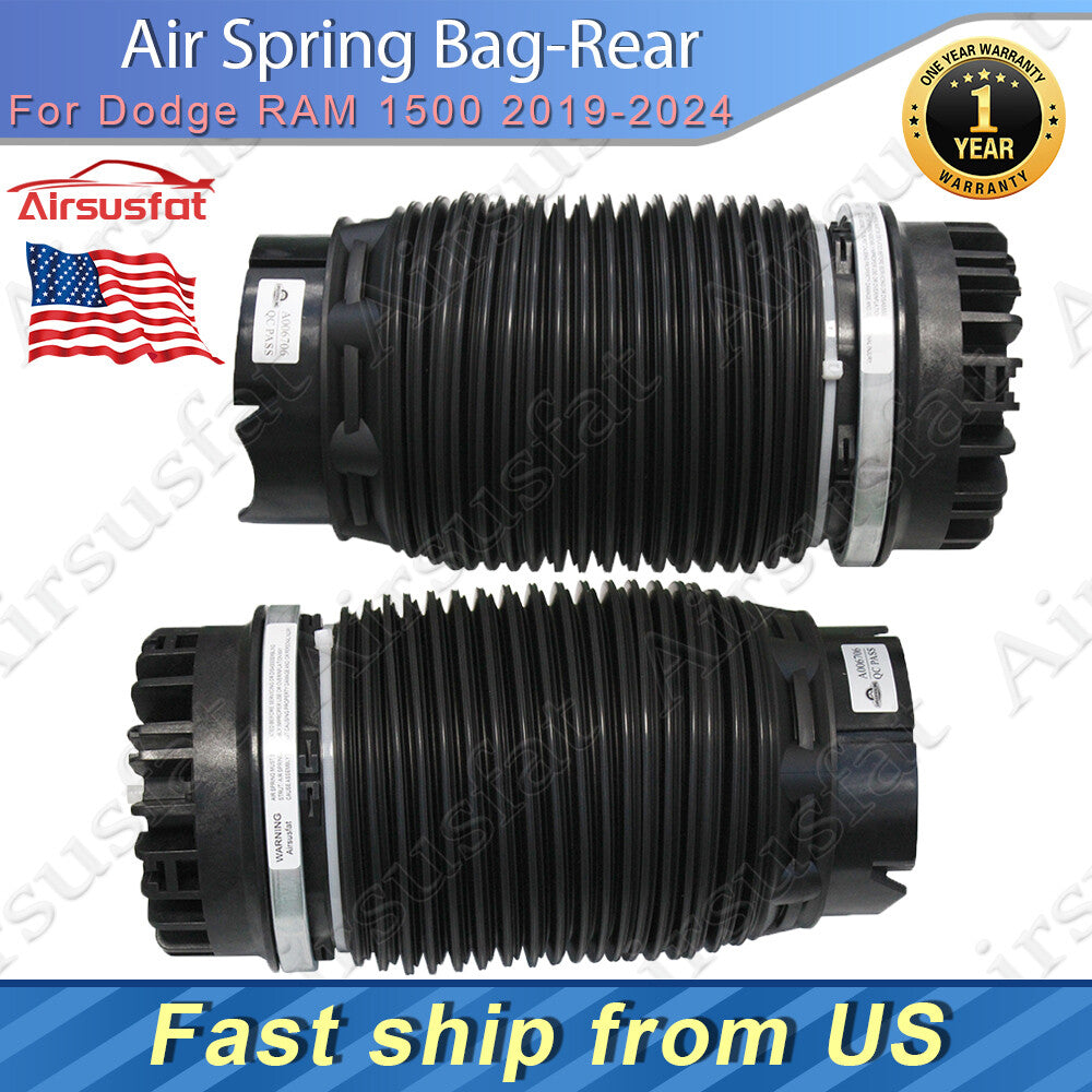 Pair Rear Air Suspension Spring Bags Fit for Dodge for RAM 1500 2019-2024 68260938AB US