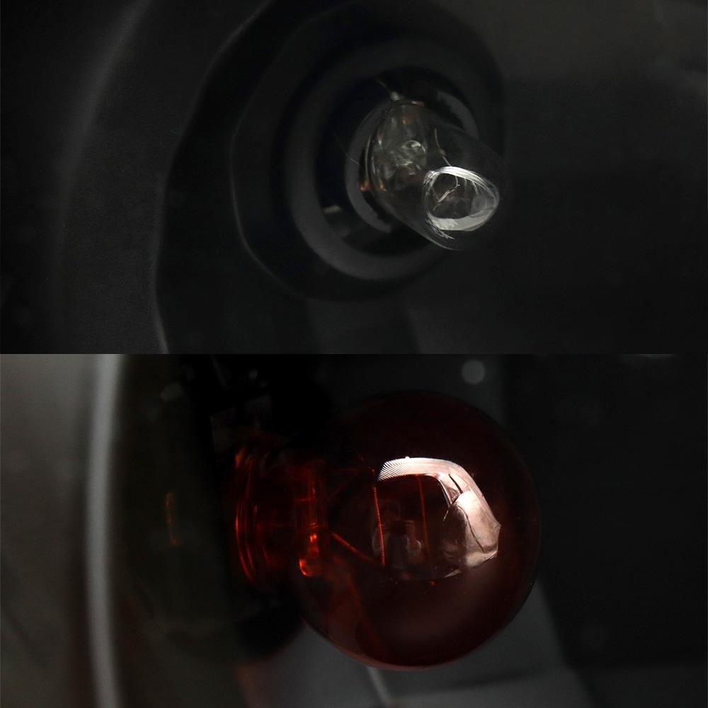 A Pair (Black), Halogen Bulbs Headlight Assembly for Kenworth T680 2013-2021