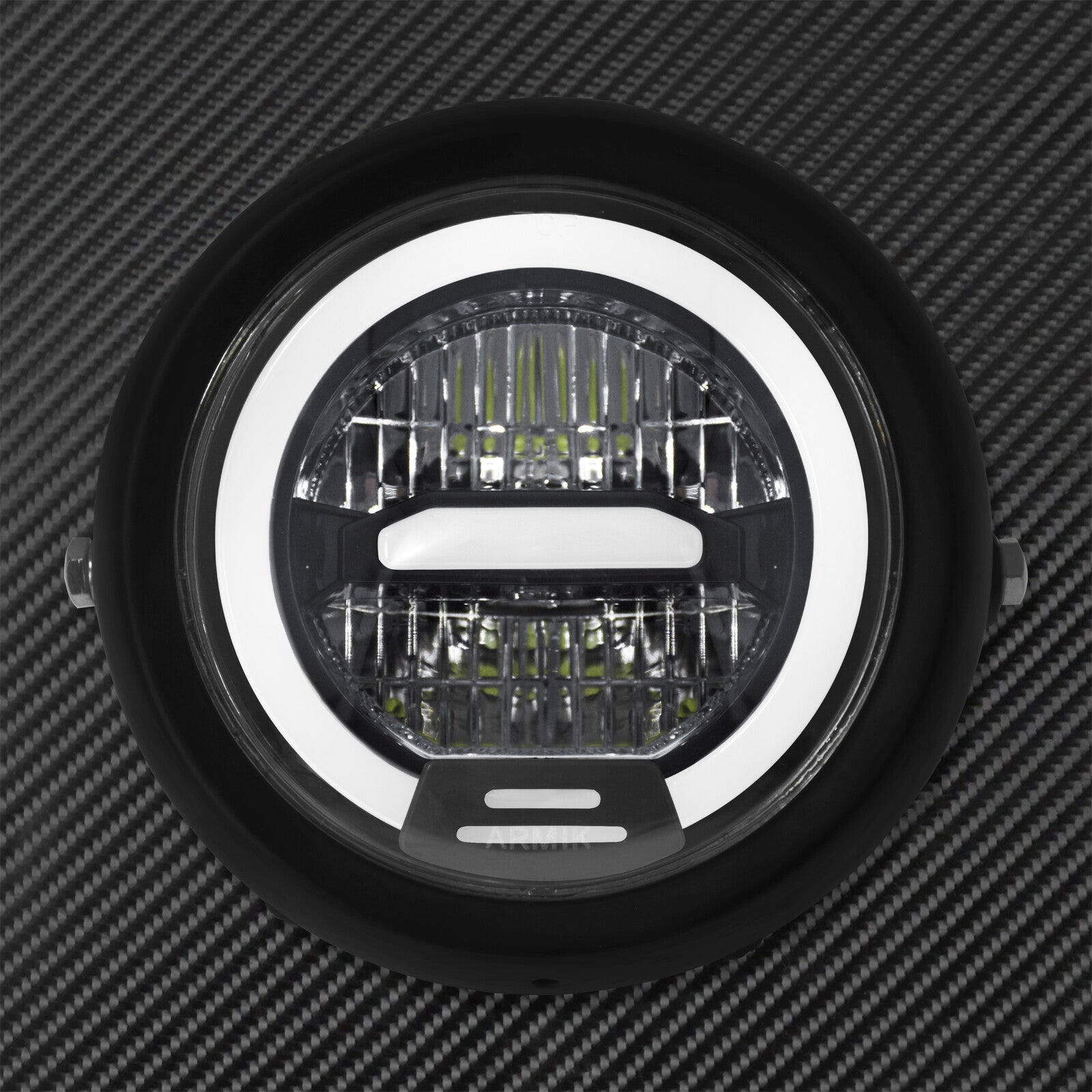 6.5 LED Halo Headlight Turn Signal Running Light Fit for Harley Chopper Bobber