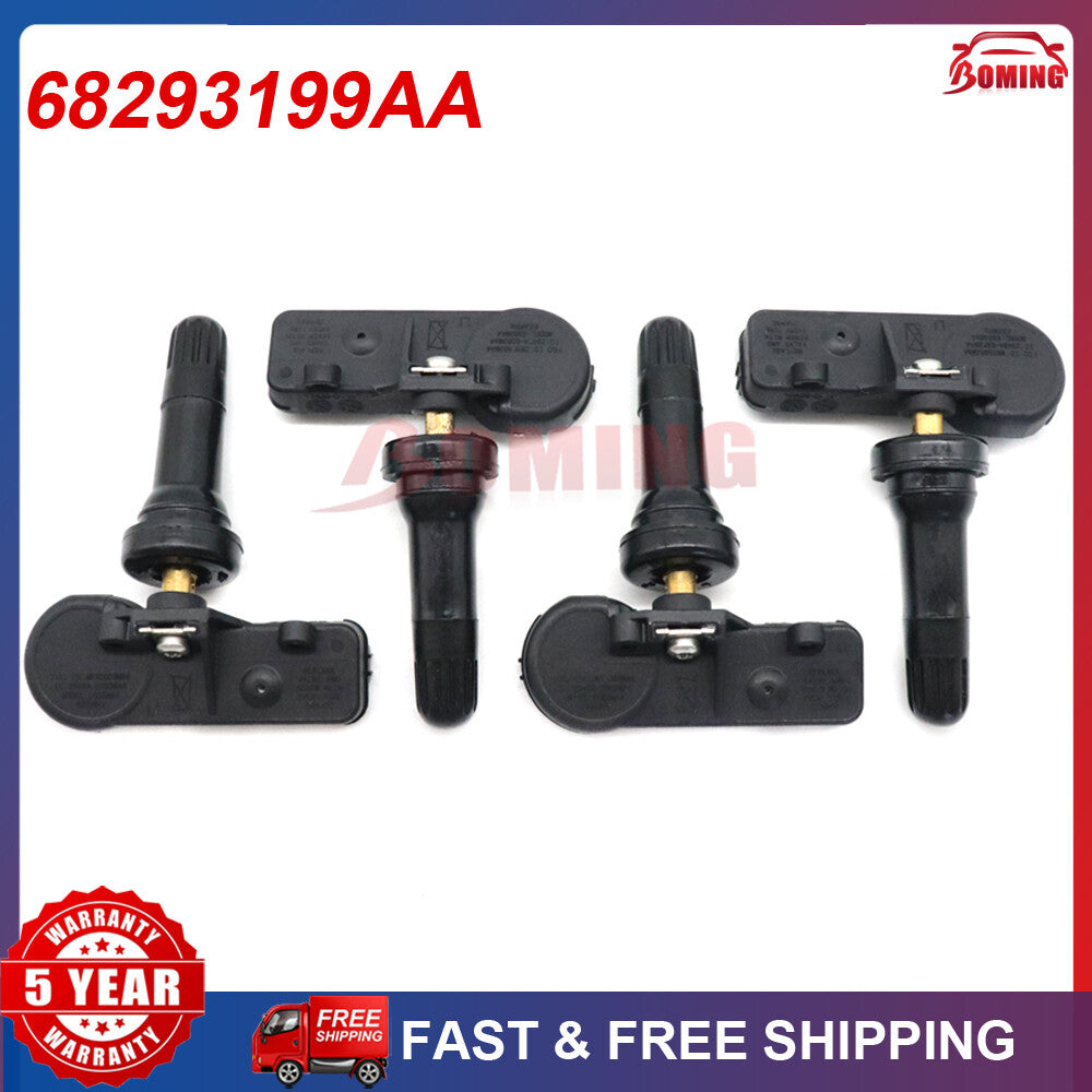 4 new 69293199AA TPMS Tire Pressure Sensors for 2019-2022 for Dodge for Ram 1500