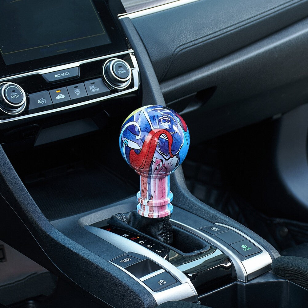 Universal Fit Manual/Automatic Graffiti Round Shape Car Gear Shift Knob