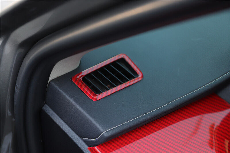 Instrument LR Air Outlet Vent Trim Fit for Lexus NX 2015-2020 Red Carbon Fiber