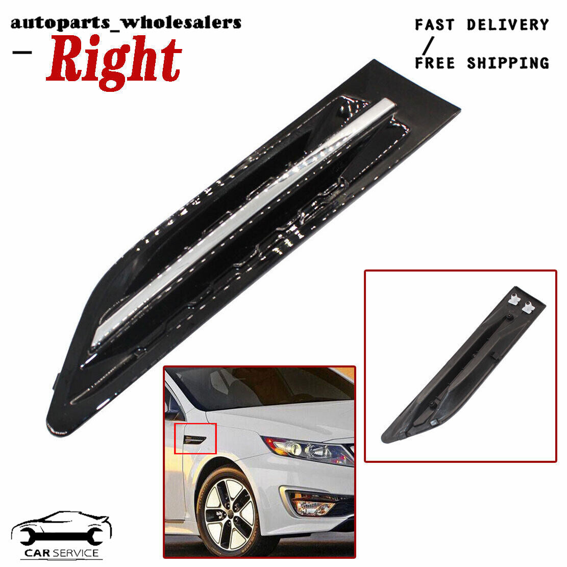 Right front fender trim molding 877722T000, suitable for Kia Optima 2011-2015