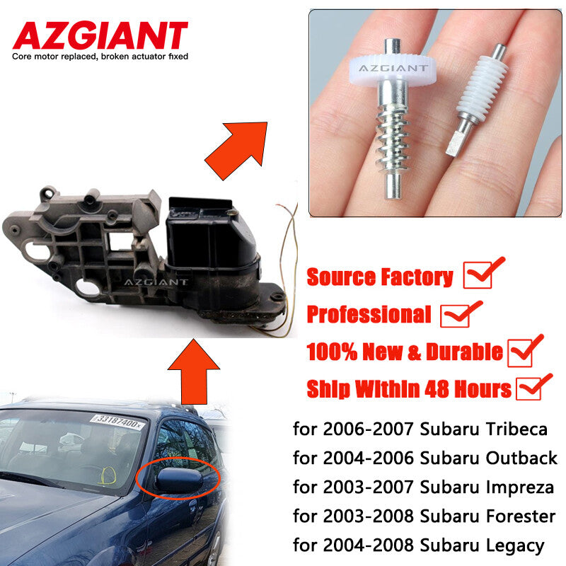 New side mirror folding motor gear kit for Subaru Legacy 2004-2008